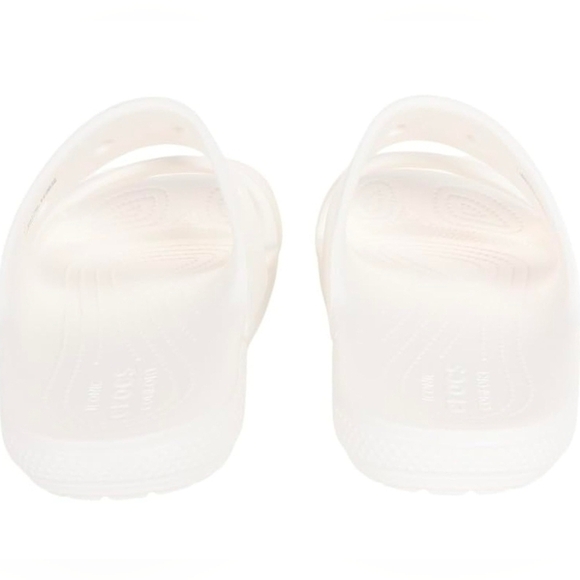 Crocs | Mens Size 12 Classic Two Strap Slide Sandals In True White main image 6